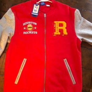 Large Adidas Houston Rockets Vintage Retro Jacket